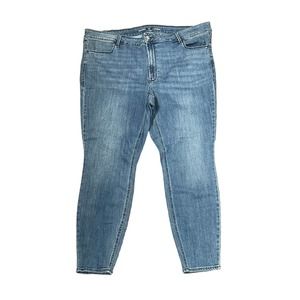 Old Navy High Rise Super Skinny Jeans Size 24 Short Womens Denim Stretch 44X28